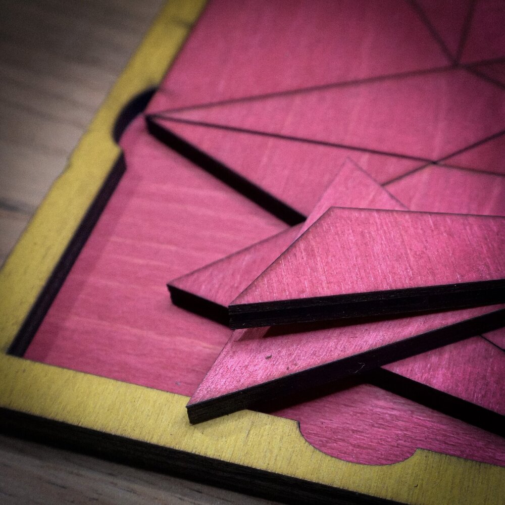Танграм - Дървен логически пъзел