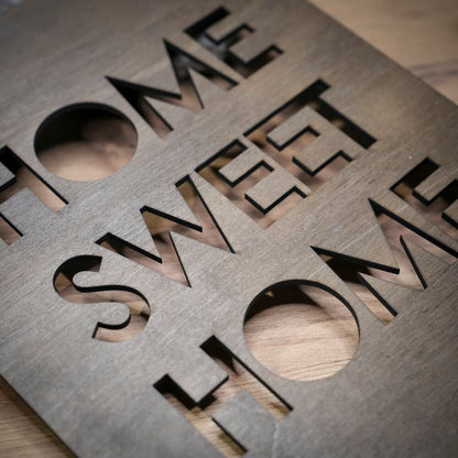 Home Sweet Home - Дървена декорация за стена