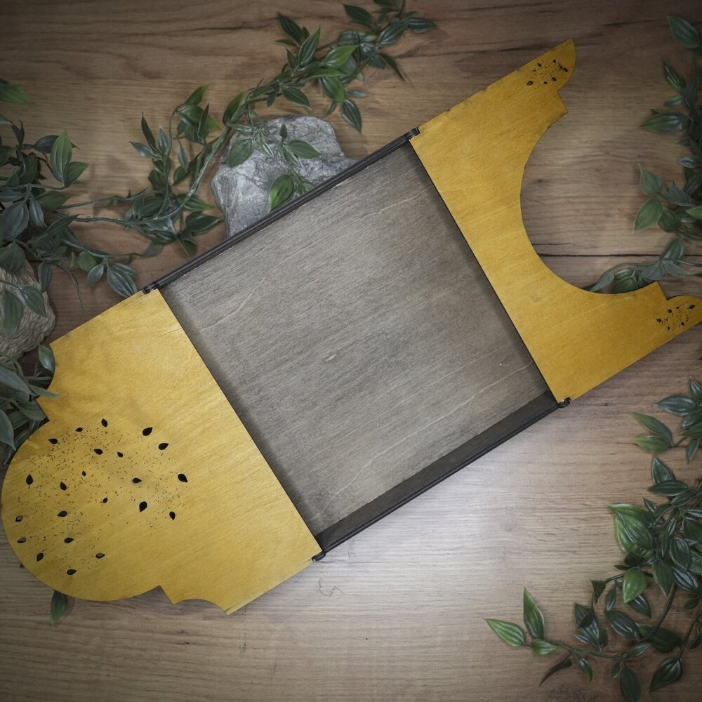 Кутия за снимки 21 x 21 см - Дървена кутия от шперплат