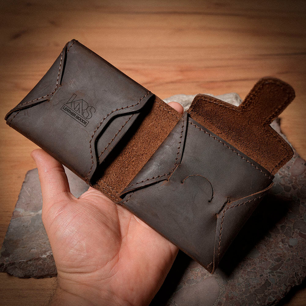 Origami от телешка кожа - Кожен портфейл