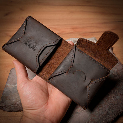 Origami от телешка кожа - Кожен портфейл