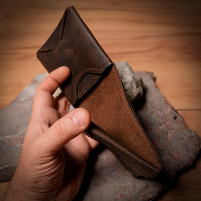 Origami от телешка кожа - Кожен портфейл