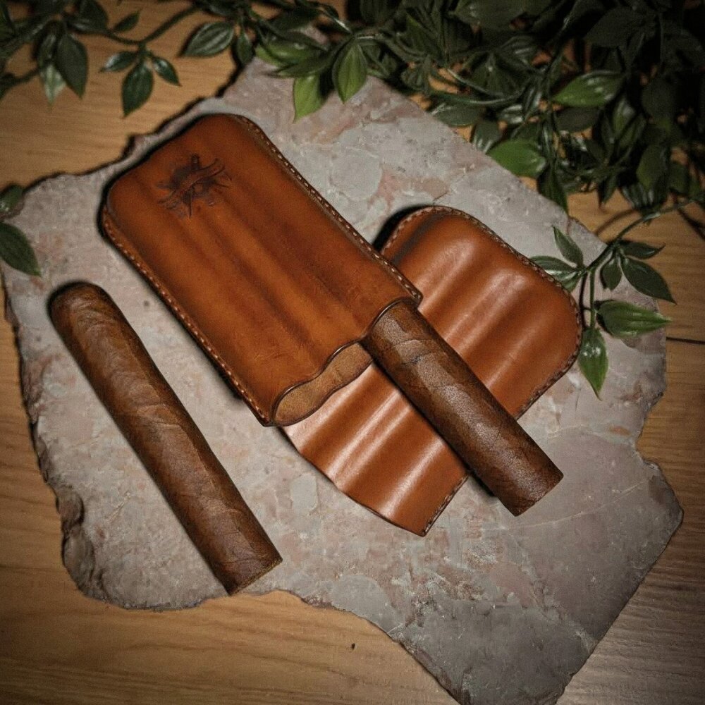 Кожен калъф за 3 пури Cienfuegos