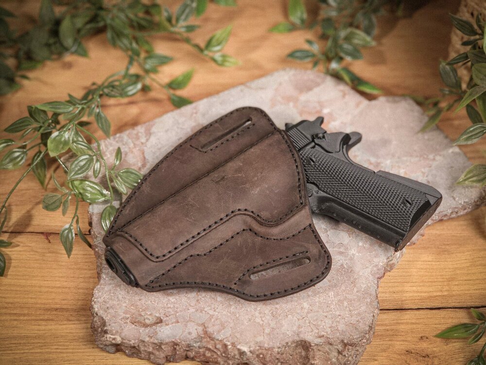 Кожен OWB кобур за COLT 1911, детайл