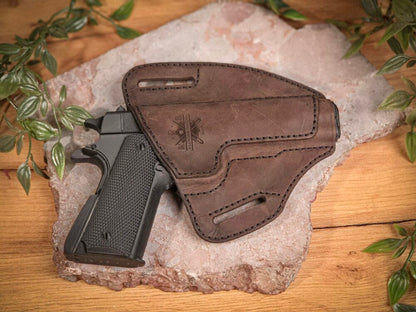 Кожен OWB кобур за COLT 1911, друг ракурс