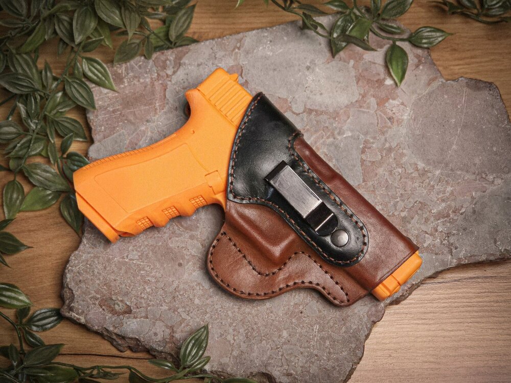Glock 17, 19 и 23, IWB за вътрешно носене - Кожен кобур