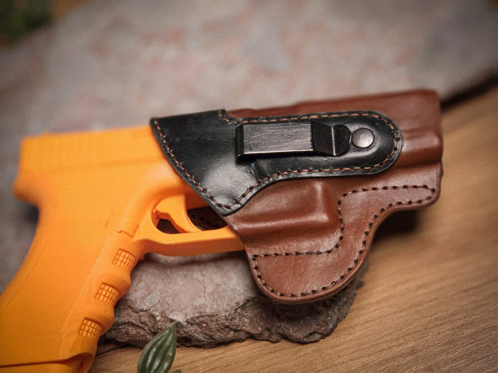 Glock 17, 19 и 23, IWB за вътрешно носене - Кожен кобур